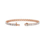 Sapphire Row Lab-Grown Diamond Four-Prong Tennis Bracelet - 14K Rose Gold (view 2)