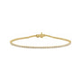 Sapphire Row Lab-Grown Diamond Four-Prong Tennis Bracelet - 14K Yellow Gold, 1 ctw