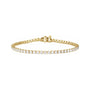 Sapphire Row Lab-Grown Diamond Four-Prong Tennis Bracelet - 14K Yellow Gold, 4 ctw