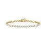 Sapphire Row Lab-Grown Diamond Four-Prong Tennis Bracelet - 14K Yellow Gold, 5 ctw