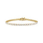 Sapphire Row Lab-Grown Diamond Four-Prong Tennis Bracelet - 14K Yellow Gold, 6 ctw
