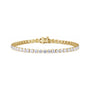 Sapphire Row Lab-Grown Diamond Four-Prong Tennis Bracelet - 14K Yellow Gold, 7 ctw