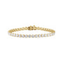 Sapphire Row Lab-Grown Diamond Four-Prong Tennis Bracelet - 14K Yellow Gold, 9 ctw