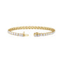 Sapphire Row Lab-Grown Diamond Four-Prong Tennis Bracelet - 14K Yellow Gold, 9 ctw (view 2)