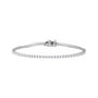 Sapphire Row Lab-Grown Diamond Four-Prong Tennis Bracelet - 14K White Gold, 2 ctw