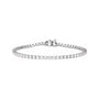 Sapphire Row Lab-Grown Diamond Four-Prong Tennis Bracelet - 14K White Gold, 4 ctw