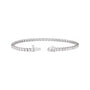 Sapphire Row Lab-Grown Diamond Four-Prong Tennis Bracelet - 14K White Gold, 4 ctw (view 2)