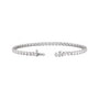 Sapphire Row Lab-Grown Diamond Four-Prong Tennis Bracelet - 14K White Gold, 5 ctw (view 2)