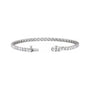 Sapphire Row Lab-Grown Diamond Four-Prong Tennis Bracelet - 14K White Gold, 6 ctw (view 2)