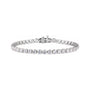 Sapphire Row Lab-Grown Diamond Four-Prong Tennis Bracelet - 14K White Gold, 9 ctw