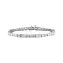 Sapphire Row Lab-Grown Diamond Four-Prong Tennis Bracelet - 14K White Gold