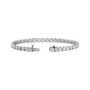 Sapphire Row Lab-Grown Diamond Four-Prong Tennis Bracelet - 14K White Gold (view 2)