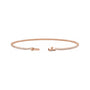 Sapphire Row Lab-Grown Diamond Four-Prong Tennis Bracelet - 14K Rose Gold, 1 ctw (view 2)