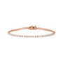 Sapphire Row Lab-Grown Diamond Four-Prong Tennis Bracelet - 14K Rose Gold, 2 ctw