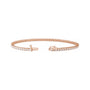 Sapphire Row Lab-Grown Diamond Four-Prong Tennis Bracelet - 14K Rose Gold, 3 ctw (view 3)