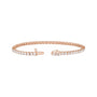 Sapphire Row Lab-Grown Diamond Four-Prong Tennis Bracelet - 14K Rose Gold, 4 ctw (view 2)