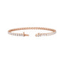Sapphire Row Lab-Grown Diamond Four-Prong Tennis Bracelet - 14K Rose Gold, 5 ctw (view 2)