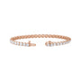 Sapphire Row Lab-Grown Diamond Four-Prong Tennis Bracelet - 14K Rose Gold, 8 ctw (view 2)