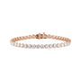 Sapphire Row Lab-Grown Diamond Four-Prong Tennis Bracelet - 14K Rose Gold, 9 ctw