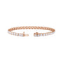 Sapphire Row Lab-Grown Diamond Four-Prong Tennis Bracelet - 14K Rose Gold, 9 ctw (view 2)