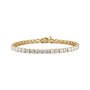 Sapphire Row Lab-Grown Diamond Four-Prong Tennis Bracelet - 14K Yellow Gold