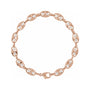 Sapphire Row Lab-Grown Diamond Mariner Link Bracelet - 14K Rose Gold