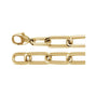 Sapphire Row Lab-Grown Diamond Pavé Paperclip Bracelet - 14K Yellow Gold (view 2)