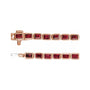 Sapphire Row Lab-Grown Gemstone Emerald-Cut Bezel Tennis Bracelet - Ruby, 14K Rose Gold (view 3)