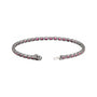 Sapphire Row Natural Gemstone Emerald-Cut Bezel Tennis Bracelet - Pink Tourmaline, 14K White Gold (view 2)