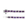 Sapphire Row Natural Gemstone Emerald-Cut Bezel Tennis Bracelet - Amethyst, 14K White Gold (view 3)