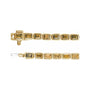 Sapphire Row Natural Gemstone Emerald-Cut Bezel Tennis Bracelet - Citrine, 14K Yellow Gold (view 3)