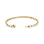 Sapphire Row Lab-Grown Diamond Oval & Round Tennis Bracelet - 14K Yellow Gold (view 2)
