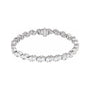 Sapphire Row Lab-Grown Diamond Fancy Pear Tennis Bracelet - 14K White Gold