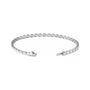 Sapphire Row Lab-Grown Diamond Emerald-Cut Bezel Tennis Bracelet - 14K White Gold (view 2)