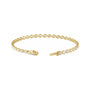 Sapphire Row Lab-Grown Diamond Oval Bezel Tennis Bracelet - 14K Yellow Gold (view 2)