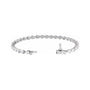 Sapphire Row Lab-Grown Diamond Prong-Set Pear Tennis Bracelet - 14K White Gold (view 2)