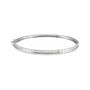 Sapphire Row Lab-Grown Diamond Baguette Bangle Bracelet - 14K White Gold