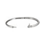 Sapphire Row Lab-Grown Diamond Baguette Bangle Bracelet - 14K White Gold (view 2)