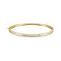 Sapphire Row Lab-Grown Diamond Baguette Bangle Bracelet - 14K Yellow Gold