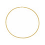 Sapphire Row Gold Hollow Cuban Chain Necklace - 