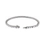 Sapphire Row Lab-Grown Diamond Emerald-Cut Four-Prong Tennis Bracelet - 14K White Gold (view 2)