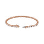 Sapphire Row Lab-Grown Diamond Emerald-Cut Four-Prong Tennis Bracelet - 14K Rose Gold, 7" (view 2)