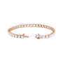 Sapphire Row Lab-Grown Diamond Round Four-Prong Tennis Bracelet - 14K Rose Gold, 4.25 mm · 12 ctw (view 2)