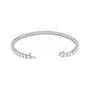 Sapphire Row Lab-Grown Diamond Round Four-Prong Tennis Bracelet - 14K White Gold, 3.65 mm · 9 ctw (view 2)