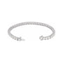 Sapphire Row Lab-Grown Diamond Round Four-Prong Tennis Bracelet - 14K White Gold, 3.9 mm · 10 ctw (view 2)