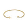 Sapphire Row Lab-Grown Diamond Round Four-Prong Tennis Bracelet - 14K Yellow Gold, 2.1 mm · 3 ctw (view 2)