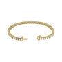 Sapphire Row Lab-Grown Diamond Round Four-Prong Tennis Bracelet - 14K Yellow Gold, 2.9 mm · 5 ctw (view 2)