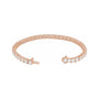 Sapphire Row Lab-Grown Diamond Round Four-Prong Tennis Bracelet - 14K Rose Gold, 3.9 mm · 10 ctw (view 2)