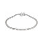 Sapphire Row Lab-Grown Diamond Round Four-Prong Tennis Bracelet - 14K White Gold, 1.8 mm · 2 ctw