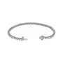 Sapphire Row Lab-Grown Diamond Round Four-Prong Tennis Bracelet - 14K White Gold, 2.5 mm · 4 ctw (view 2)